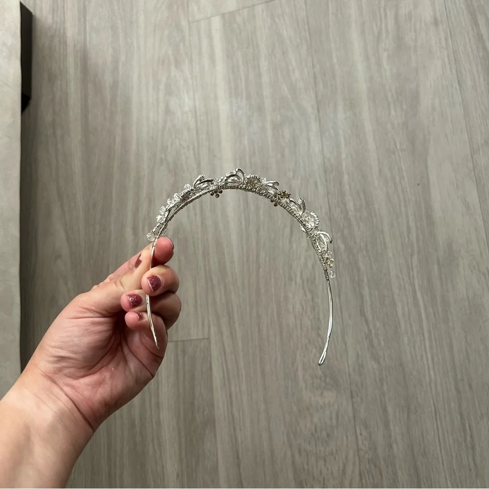 Silver and diamond tiara